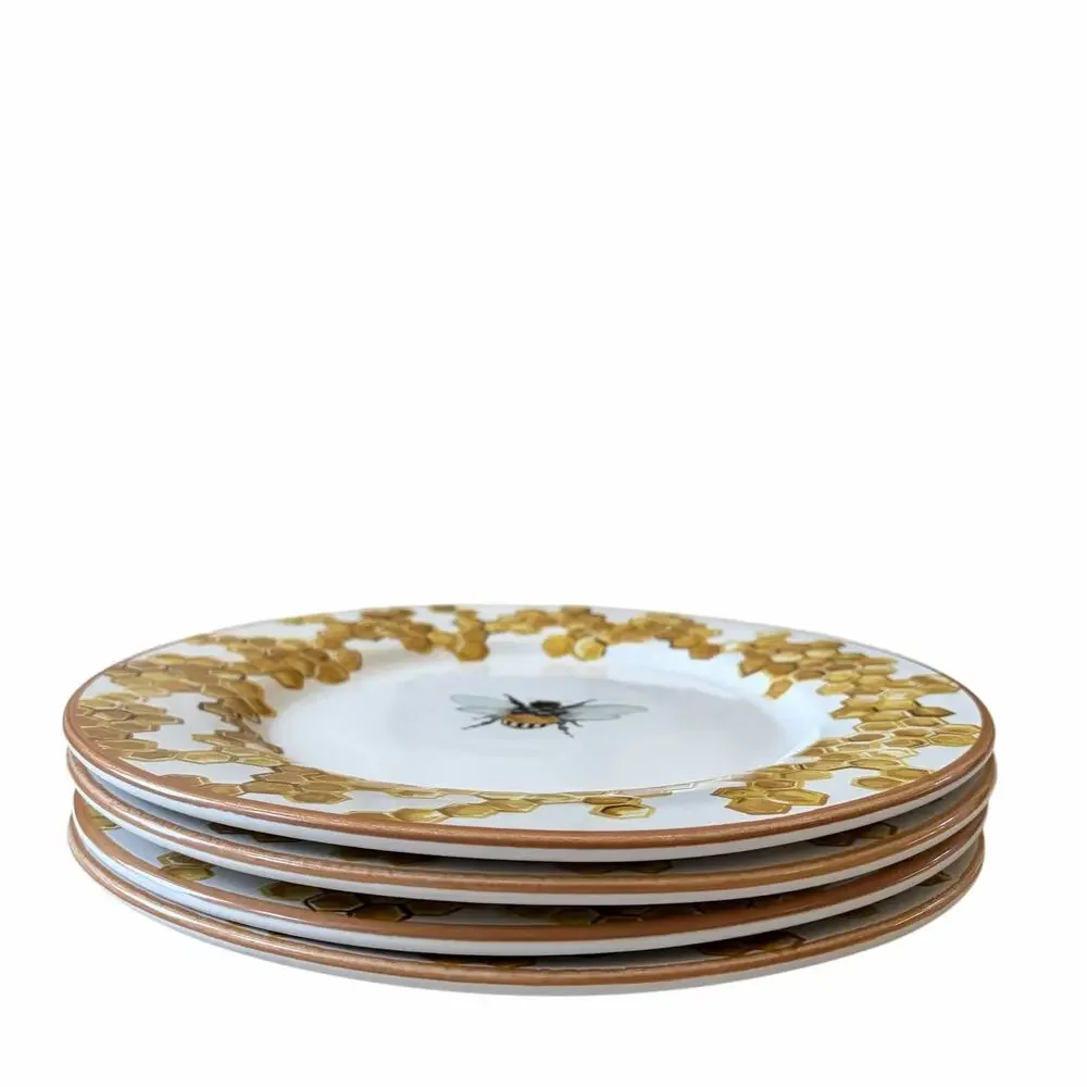 NEW MacKenzie-Childs Queen Bee Dinner Plate 11in Stoneware